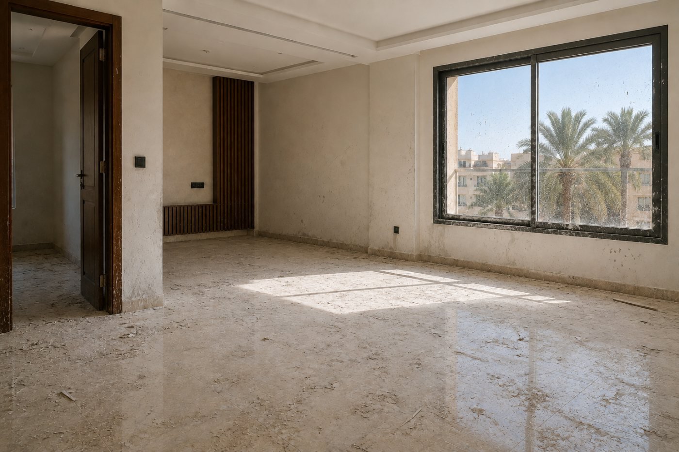 Fin de chantier avant nettoyage
